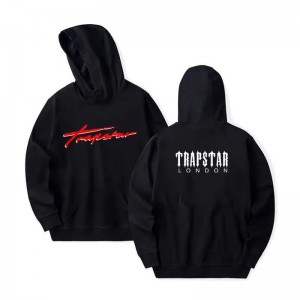 Hanorac cu Gluga Trapstar Barbati London Logo Negrii Romania | TK72-754