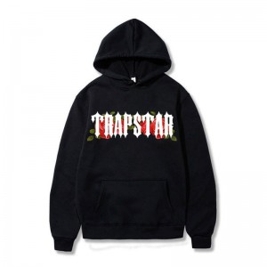 Hanorac cu Gluga Trapstar Barbati Long Sleeve Negrii Romania | CU15-384