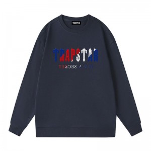 Hanorace Trapstar Barbati Crewneck It’s A Secret Galaxy NavyBlue Romania | YV49-722