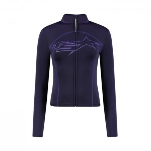 Top Trapstar Dama TS-Star Zip Violet Romania | MO62-797