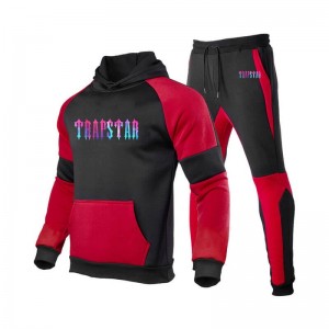 Trening Trapstar Barbati Fleece Causal Sport Rosii Romania | FM98-815