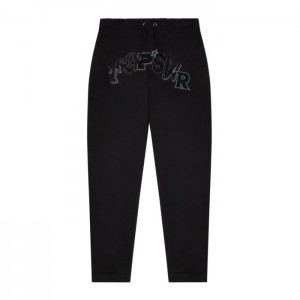 Trening Trapstar Barbati Wildcard Chenille Jogging Bottoms Negrii Romania | BK44-334