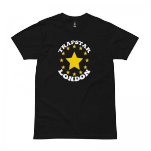 Tricou Trapstar Barbati Fleece Stars London Negrii Romania | JO71-896