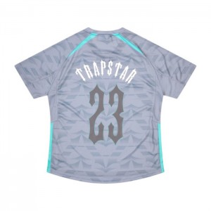 Tricou Trapstar Barbati Irongate Football Jersey Gri Albastri Romania | KP73-894