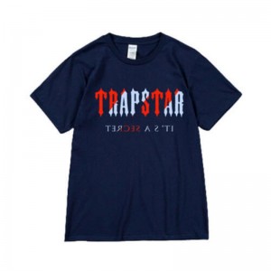 Tricou Trapstar Barbati It's a Secret Scurte Sleeve Albastri Romania | GY73-303