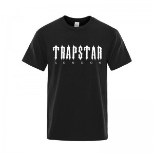 Tricou Trapstar Barbati London Letter Printed Negrii Romania | KK17-698