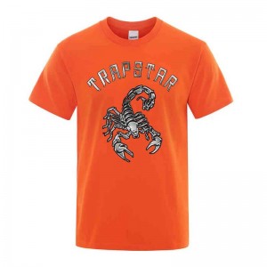 Tricou Trapstar Barbati Spider Printed Grafice Tee Portocalii Romania | ZS78-568