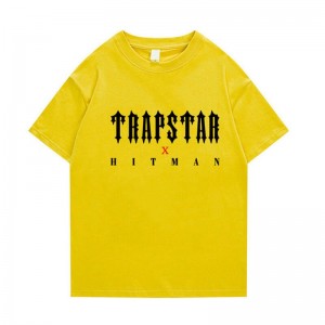 Tricou Trapstar Barbati X Hitman Galbeni Romania | IT06-263