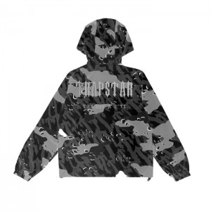 Îmbrăcăminte Exterioară Trapstar Barbati Decoded Camo Windbreaker Negrii Camuflaj Romania | KJ57-342