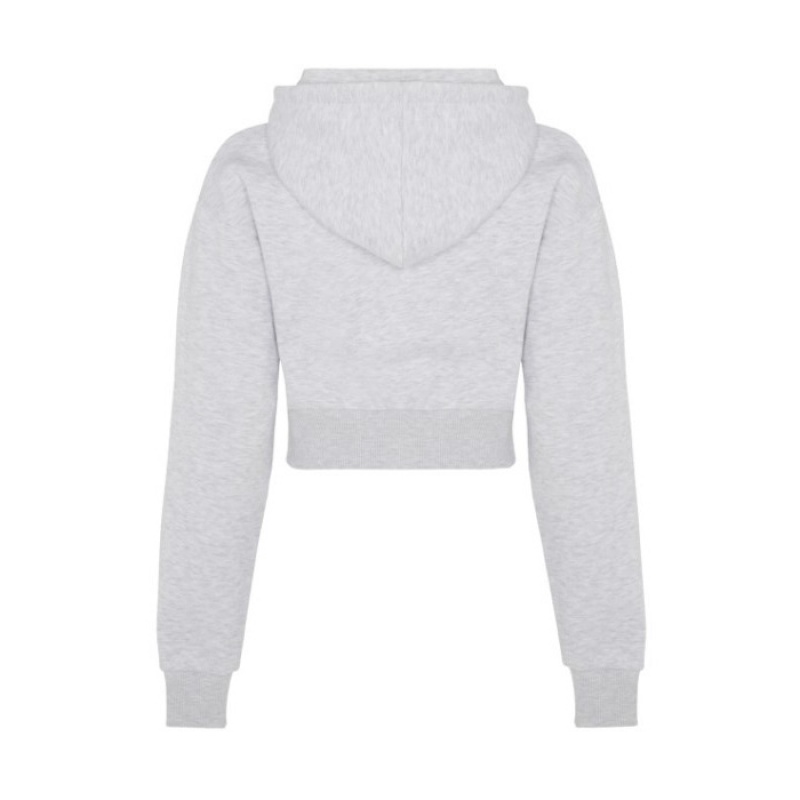 Hanorac cu Gluga Trapstar Dama Irongate Stud Cropped Hoodie Gri Romania | VG54-124