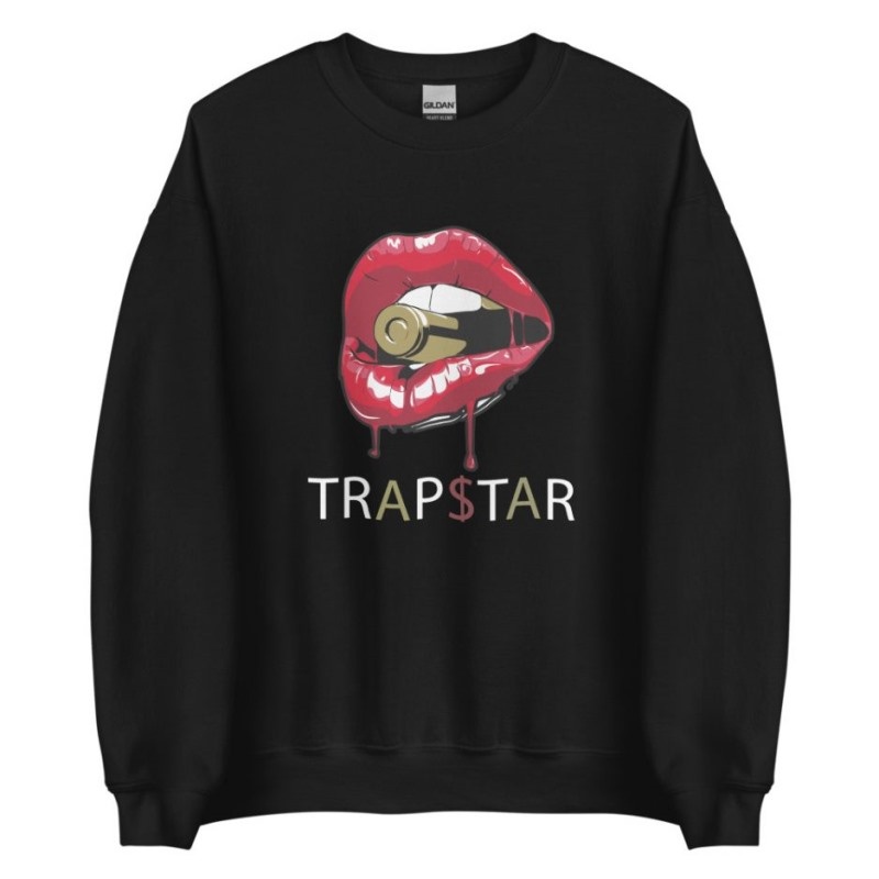 Hanorace Trapstar Barbati Red Lips Rosii Negrii Romania | SM42-461