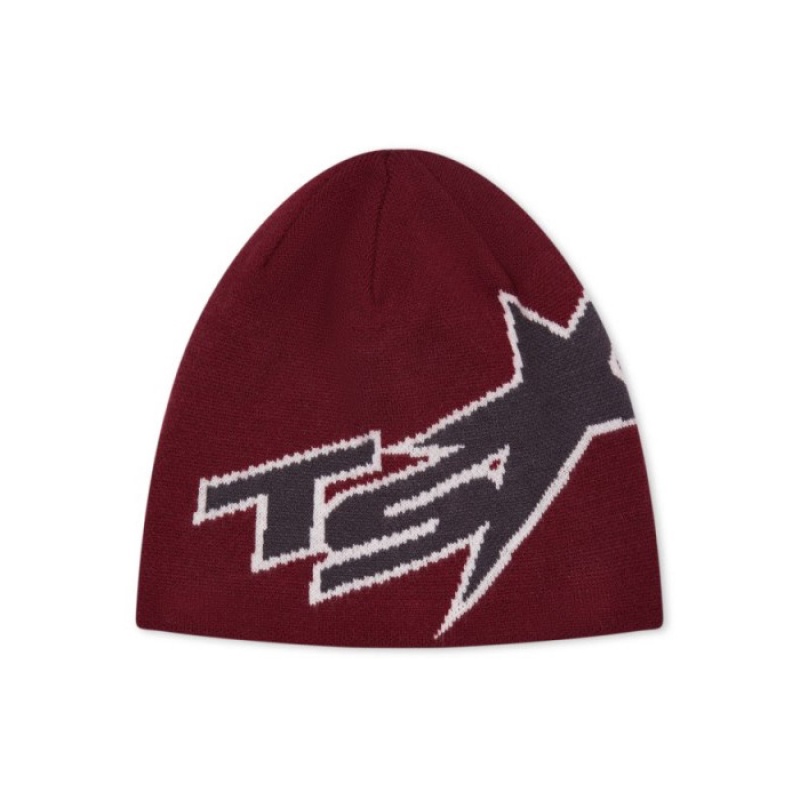 Palarie Trapstar Barbati TS Star Beanie Rosii Romania | GU35-160