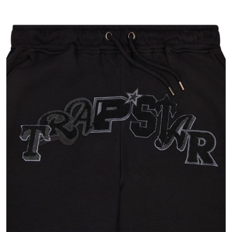 Pantaloni Trapstar Barbati Wildcard Chenille Jogging Bottoms Negrii Romania | UD84-283