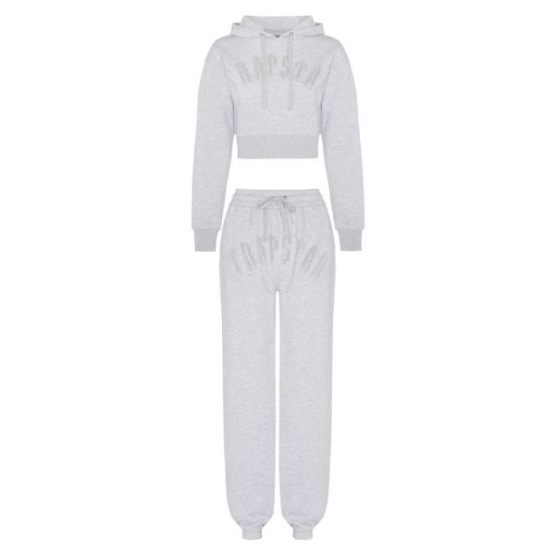 Pantaloni Trapstar Dama Irongate Stud Loose Fit Jogging Bottoms Gri Romania | BE96-664