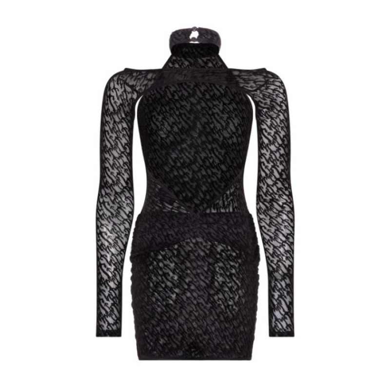 Rochie Trapstar Dama Jacquard Mesh Negrii Romania | XK87-943