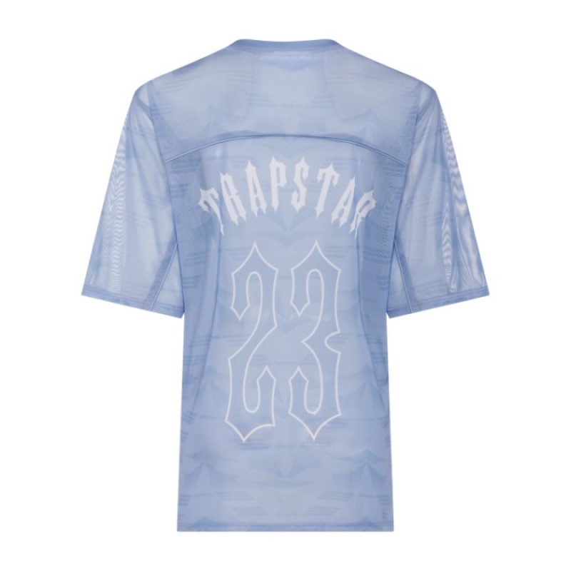 Top Trapstar Dama Irongate Mesh Football Jersey Albastri Romania | UL77-392