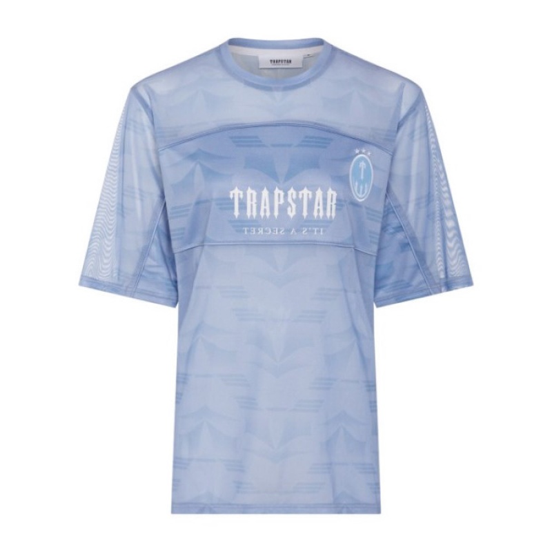 Top Trapstar Dama Irongate Mesh Football Jersey Albastri Romania | UL77-392