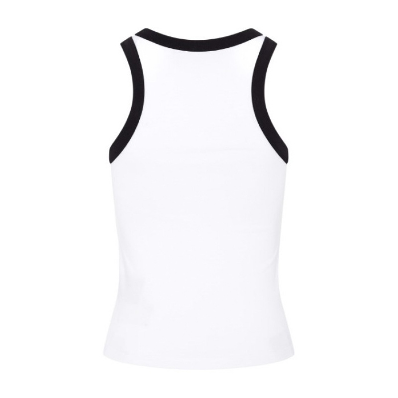 Top Trapstar Dama Racer Vest Albi Negrii Romania | ED85-239