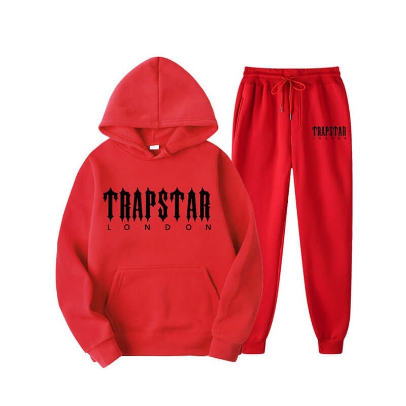 Trening Trapstar Barbati Fleece London Rosii Romania | FL26-225