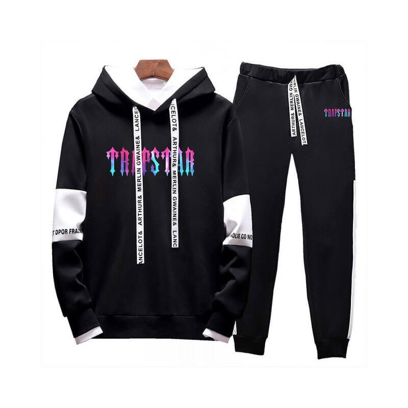 Trening Trapstar Barbati Revolution Chenille Decoded Cu Glugă Negrii Romania | JI91-680