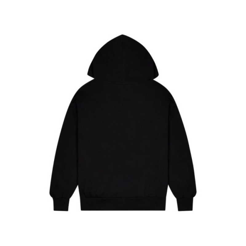 Trening Trapstar Barbati Wildcard Chenille Hoodie Negrii Turcoaz Romania | UT19-340