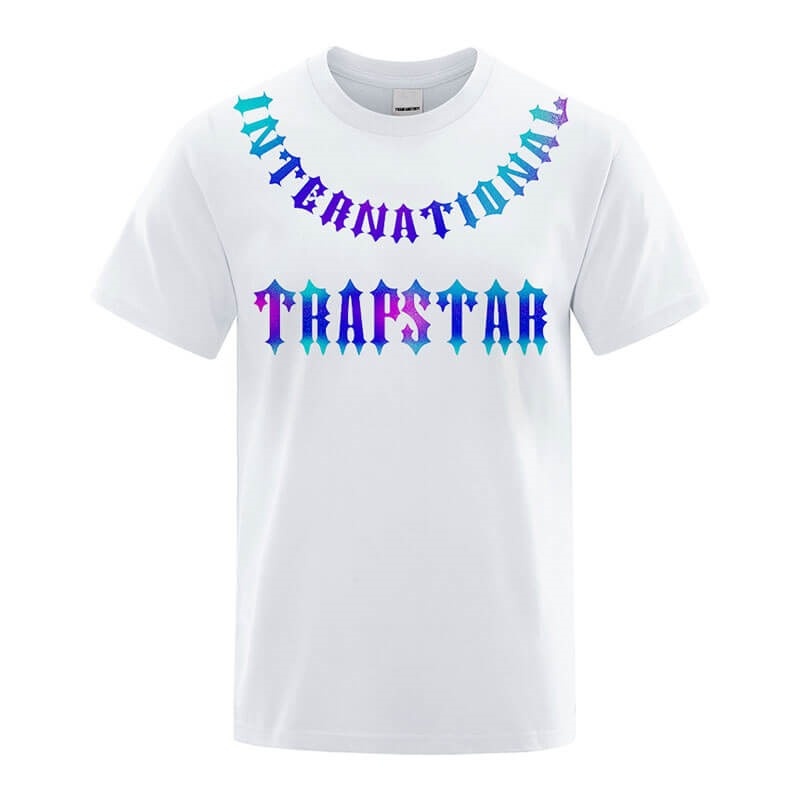 Tricou Trapstar Barbati 3D Printed Tiger Albi Romania | NL99-933