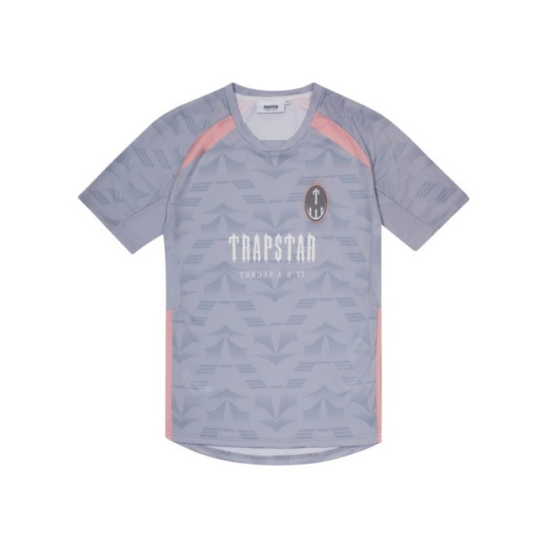 Tricou Trapstar Barbati Irongate Football Jersey Gri Roz Romania | SD09-202