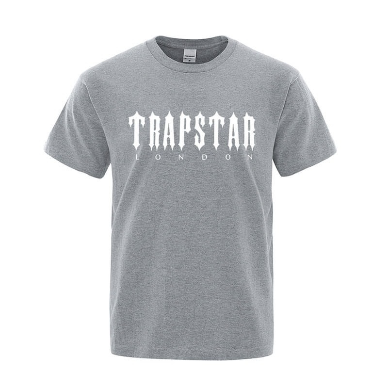 Tricou Trapstar Barbati London Letter Printed Gri Romania | AV02-945