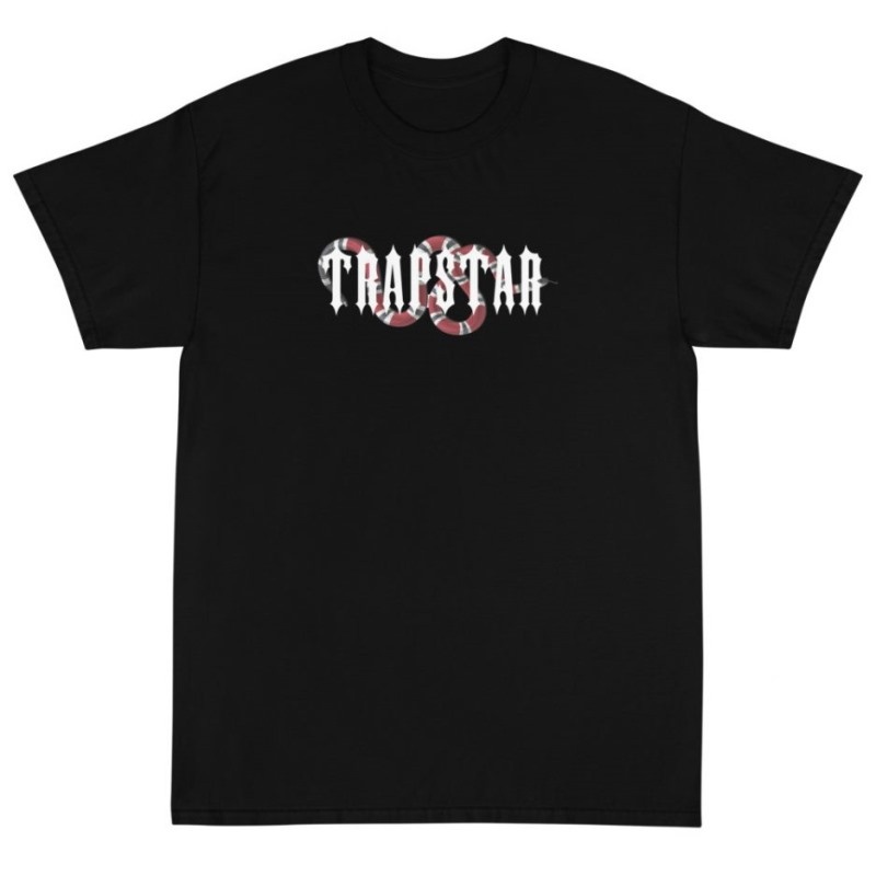 Tricou Trapstar Barbati Snake Snakeskin Negrii Romania | YP66-124