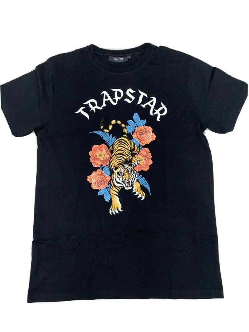 Tricou Trapstar Barbati Tiger T- Shirt Negrii Romania | FF61-857