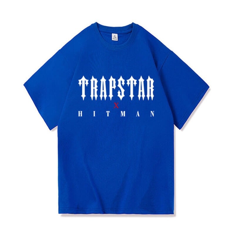 Tricou Trapstar Barbati X Hitman Albastri Romania | AY67-225