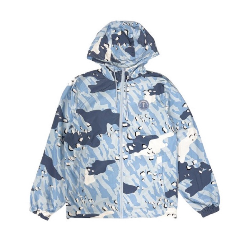 Îmbrăcăminte Exterioară Trapstar Barbati Decoded Camo Windbreaker Albastri Camuflaj Romania | PA12-975